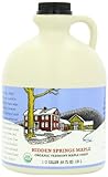 Hidden Springs Maple Vermont Maple Syrup, Half Gallon Premium Grade B Organic, 64 Ounce