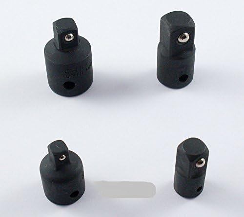 4 Pc Drive Socket Adapter Reducer Air Impact Set 1/4" to 3/8" 1/2 Inch