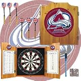NHL Colorado Avalanche Dart Cabinet includes Darts and Board