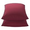 Set of 2 Cotton-Polyester Pillowcases - Red
