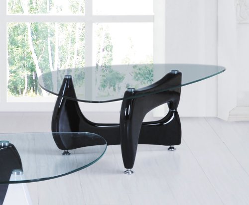 Quebec Glass Black Coffee Table 4141F9ib2OL
