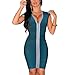 Meilun® Women's Rayon Sexy V-neck Party Clubwear Bandage Dress
