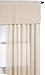 Croscill District Delancy Back Tab Valance, Ivory