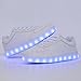 CIOR Mens Womens Boys Girls 11 Colors LED Sneakers Light Up Flashing Shoes For Halloween,101A,02,32