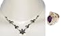 Sterling Silver Amethyst Necklace and Ring Sets