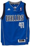 NBA Youth Dallas Mavericks Dirk Nowitzki Swingman Road Jersey - R28E2Lle (Blue, Medium)