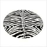 Animal Zebra Narrow Stripe Novelty Rug Size: Round 4'7