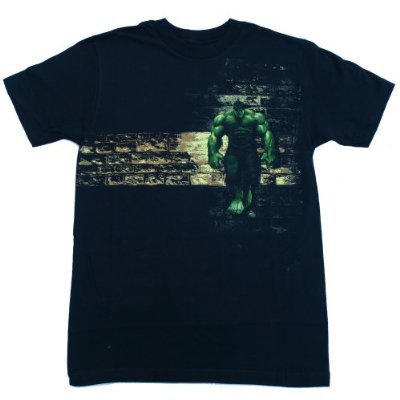  MARVEL COMICS "THE INCREDIBLE HULK WALKING ALONE" Licensed Tee -- Official 2008 Movie Merchandise