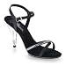 4141NXD23YL. SL75  4 Inch Cute Bridal Shoes Stiletto Heel Ankle Strap Rhinestone Accents Black Satin CLEARANCE