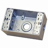 Electrical Boxes: 3-Hole 1/2 Inch Electric Weat