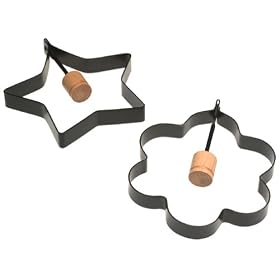 Norpro Nonstick Flower Pancake Egg Rings, Set of 2 by Norpro