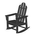 Poly-Wood Long Island Rocker - Black