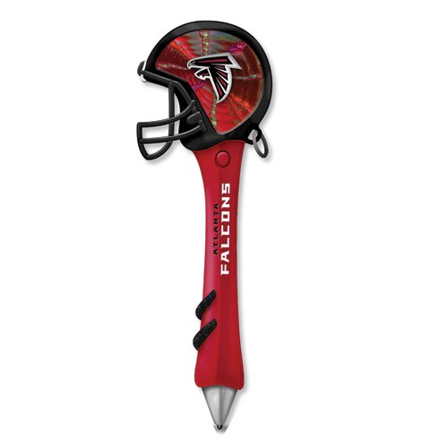 Pack of 6 NFL Atlanta Falcons Light-Up Mirrored Helmet Office Pens