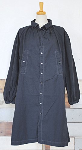 D.M.G BROCANTE (ドミンゴ ブロカント) コットンリネンタイプライター　アンシアンワンピース 37-080X