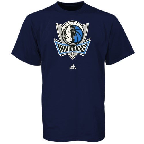 NBA Men's Dallas Mavericks Short Sleeve T- Shirt (Dark Navy, Large)