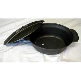 Cajun Cookware Cast Iron Casserole Pot - 4 Qt by Cajun Cookware