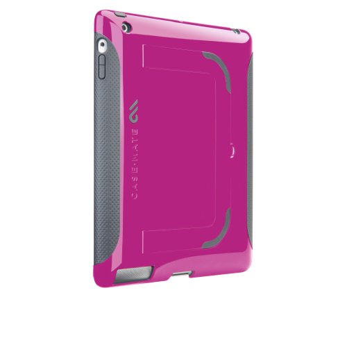 Case-Mate 日本正規品 iPad 2 Pop! Hybrid Seamless Co-Molding Case, Pink / Cool Gray スタンド機能つき ハイブリッド シームレス ケース ピンク/クールグレー CM013588