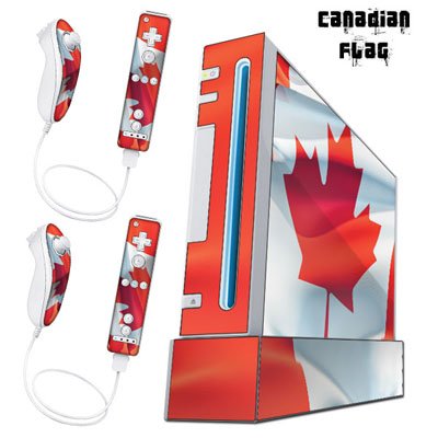 Nintendo Wii Console Skin - Canada Flag