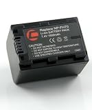Produkt-Bild: Lithium-Ionen AKKU inkl. Tasche, ersetzt SONY NP-FH70, passend f&uuml;r DCR-HC46 HC47 HC48 HC32 HC36 HC37 SR52 SR60 SR62