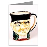 Vintage Kitsch Mug Head Notecard Set