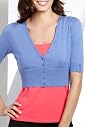 Pure Cotton V-Neck Cropped Cardigan [T38-5271-S]