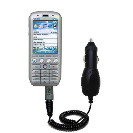 Rapid Car / Auto Charger for the i-Mate SP5m Music - Gomadic Brand w/ TipExchange Technology