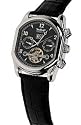 PERIGAUM MEN\'S PARSIFAL SS W/BLACK DIAL - P-0504-SSS