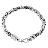 Sterling Silver Triple Strand Bali Bracelet