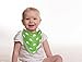 4-pack Drool Baby Bandana Bibs - Soft Organic Cotton with Snaps - Modern Patterns - Unique Baby Shower Gift set for Boys and Girls - SUPER SALE PRICE!!