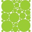 Stylin Green (Pea Green) Polka Dot Peel & Stick Wall Pops Stickers