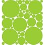 Stylin Green (Pea Green) Polka Dot Peel & Stick Wall Pops Stickers