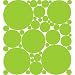 Stylin Green (Pea Green) Polka Dot Peel & Stick Wall Pops Stickers