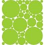 30 Stylin Green Polka Dot Peel & Stick Wall Pops Stickers