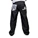 Enyce Mens Black Jeans. 100% heavy weight machine washable cotton. Top quality embroidered design throughout these pants. Excellent attention to all important details: rivets, stitching and fabric design. The latest in unique hip hop and street wear. Image