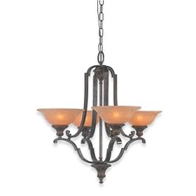 Royce Lighting RC2250 4-24 Manchester Hall Four-Light Chandelier Palladio Bronze with... by Royce Lighting