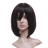 Black Shoulder Length Anime Costume Cosplay Wig