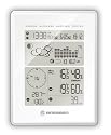 BRESSER Wetterstation WeatherCenter - Wetterstation mit funkgesteuertem Thermo/Hygro-Außensender, Windmesser und Regenmesser