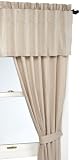 Nautica Tuck Dobby Window Valance, Sand