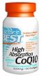 Doctor's Best High Absorption CoQ10 (100 mg), Softgels 60-Count