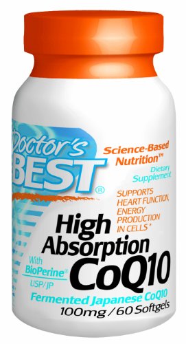 Doctor's Best High Absorption CoQ10 (100 mg), Softgels 60-Count