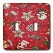 Lee Hiller Designs Holidays Christmas - Retro 50s Holiday Cookie Candy Print - Light Switch Covers -