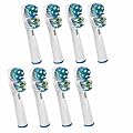 TECHEALTH 8 DUAL CLEAN TOOTHBRUSH REPLACEMENT REFILL HEADS - GENERIC COMPATIBLE WITH ORAL B (VALUE PACK OF 8) COMPATIBLES