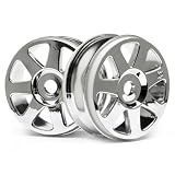 103679 V7 Wheel Chrome 42x83mm (2) by Hpi Racing