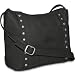 NBA Atlanta Hawks Pangea Black Leather Women's Mini Top Zip Handbag