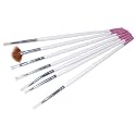 Na-Gel 7-teilig Pinsel Set rosa weiss für Nagelmodellage