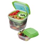 Fresh Selects Salad & Side Lunch Containers (Set of 2)