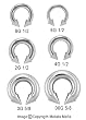 8G INTERNALLY THREADED STEEL SPIKE HORSESHOE HSSP8 - 8G 1/2