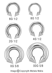 8G INTERNALLY THREADED STEEL SPIKE HORSESHOE HSSP8 - 8G 1/2