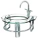 DecoLav 2410TTNG Semi-Recessed Lavatory Wall Hung Bathroom Sink - Transparent Natural
