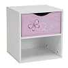 Worlds Apart Butterflies and Flowers Bedside Table